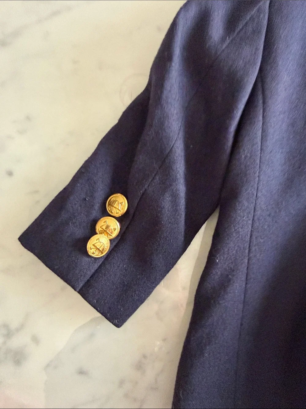 Polo by Ralph Lauren Navy Blue Blazer with Gold Buttons